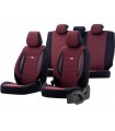Sitzbezug Sport-Fit Stoff Rot-Schwarz 11-teiliges universal Set Airbag tauglich