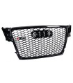 Audi A4 Limo Jg. 2007-2011 Sportgrill Frontgrill Wabengrill RS4 Look Schwarz glanz