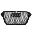 Audi A4 Limo Jg. 2011-2016 Sportgrill Frontgrill Wabengrill RS4 Look Schwarz glanz