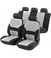 Universaler Sitzbezug Polo Design grau/schwarz (Set) Airbag taug