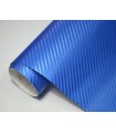 Design 3D Carbonfolie blau metallic selbstklebend Premium 152cm x 200cm