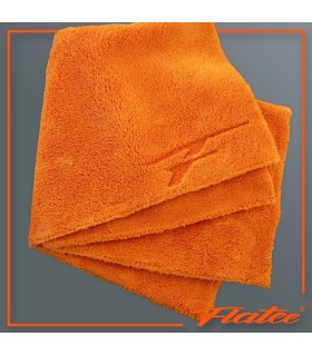 Flatee Premium Mikrofasertuch Reinigungstuch extra weich - Orange 40cm x 40cm