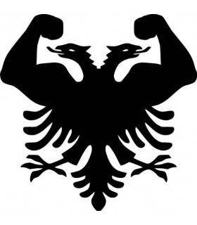 Car Tattoo Aufkleber Albanien Adler Muskeln