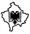Car Tattoo Aufkleber Kosovo Albanien Adler III