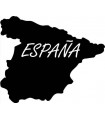 Car Tattoo Aufkleber Spanien ausgefüllt mit Schrift