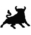 Car Tattoo Aufkleber Spanien Toro Stier ausgefüllt