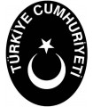 Car Tattoo Aufkleber Türkei Wappen ausgefüllt