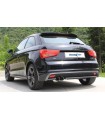 Audi A1 Jg. 2009- Inoxcar Endschalldämpfer Endrohr 2x80mm V-Design Schwarz