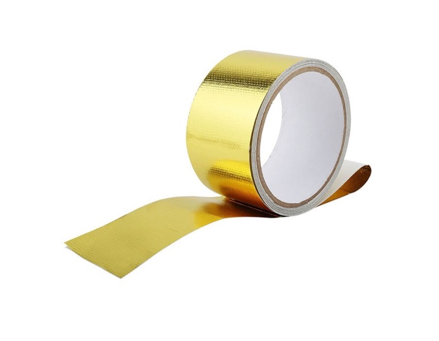 Hitzeschutzband Gold Thermoband bis 440 Grad selbstklebend 500cm x 5cm