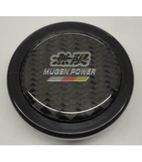 Horn Button Hupenknopf aus Carbon mit MUGEN Logo