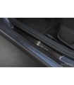 VW Polo Jg. 2017- Einsiegsleisten Edelstahl Schwarz Special Edition Logo 4-Teilig von Avisa