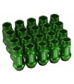 Alu Radmuttern Set (Lug Nuts) 20 Stück grün M12 x 1.25