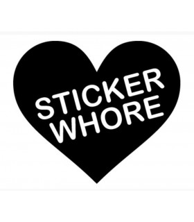 Car Tattoo Aufkleber Sticker Whore (Aufkleber Hure)