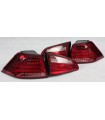 VW Golf 7 Jg. 2012- Light Tube Heckleuchten Rot/Chrom