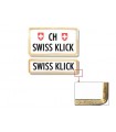 Swissklick Nummernhalter Hochformat. Gold