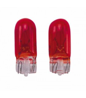 T10 Standlichtlampe 12V/5W Rot (2 Stück)
