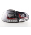 VW Golf 6 LED Heckleuchten Klarglas Schwarz inkl. LED Blinker