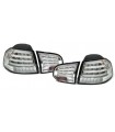 VW Golf 6 Light Tube Heckleuchten Klarglas Chrom inkl. LED Blink
