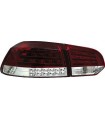 VW Golf 6 Light Tube Heckleuchten Klarglas Rot/Klar inkl. LED Bl