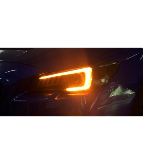 Subaru Impreza WRX STi Jg. 2014-2018 Scheinwerfer Set LED V2 Lauflicht Schwarz