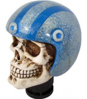Schaltknauf Skeletor Totenkopf blau