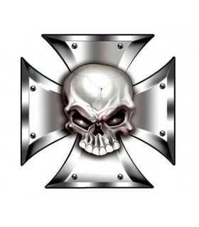 Car Tattoo Aufkleber Skull + Cross