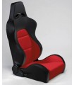 Universal Sportsitz Type Eco schwarz/rot Rückenlehne verstellbar