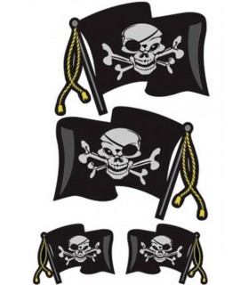 Car Tattoo Aufkleber Pirate Flags
