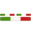 3D Emblem Italien Flagge 3er Set