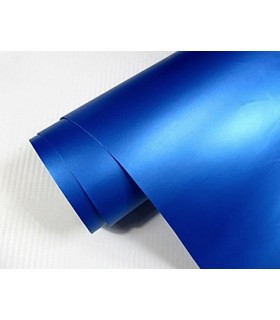 Design metallic Autofolie Blau matt selbstklebend Premium 152cm x 200cm