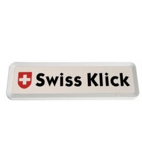Swissklick Nummernhalter Langformat. Weiss Swissklick