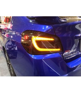 Subaru Impreza WRX STi Jg. 2014- Heckleuchten LightTube Schwarz NEW Style