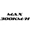 Aufkleber Car Tattoo MAX 300km/h