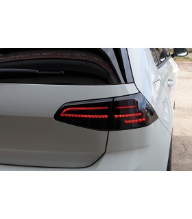 VW Golf 7 Jg. 2012- Light Tube Heckleuchten Set mit dynamischem Lauflicht Blinker Smoke