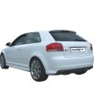 Audi S3 Jg. 2006-2013 Inoxcar Endschalldämpfer Endrohr 2x80mm V-Design Schwarz