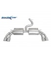 Audi S3 Jg. 2012- Inoxcar Endschalldämpfer Endrohr Duplex li/re 2x80mm Racing V-Design