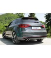Audi A3 Sportback Jg. 2012- Inoxcar Endschalldämpfer Endrohr 2x80mm V-Design