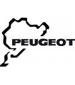 Car Tattoo Aufkleber Nürburgring Peugeot