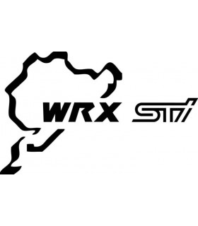 Car Tattoo Aufkleber Nürburgring WRX STi