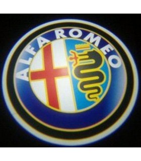 Einstiegsbeleuchtung/Umfeldbeleuchtung mit Alfa Romeo Logo