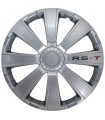 4er Set Radkappen - Radzierblenden RS-T Design 16 Zoll Silber