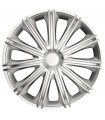 4er Set Radkappen - Radzierblenden Nero Design 15 Zoll Silber