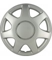 4er Set Radkappen - Radzierblenden Florida Design 13 Zoll Silber