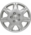 4er Set Radkappen - Radzierblenden California Design 16 Zoll Silber