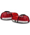 VW Golf 6 LED Heckleuchten Klarglas Rot/Chrom inkl. LED Blinker