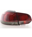 VW Golf 6 LED Heckleuchten Klarglas Rot/Smoke
