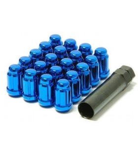Stahl Radmuttern Set Lug Nuts 20 Stück blau M12 x 1.25