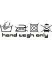 Car Tattoo Aufkleber Hand wash only