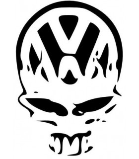 Car Tattoo Aufkleber VW Skull I