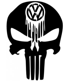Car Tattoo Aufkleber VW Skull III